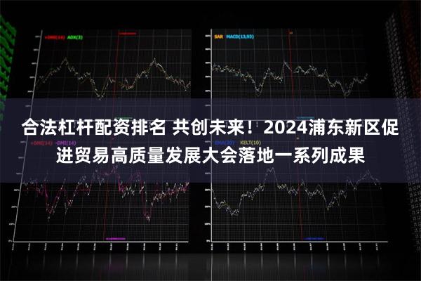 合法杠杆配资排名 共创未来！2024浦东新区促进贸易高质量发展大会落地一系列成果