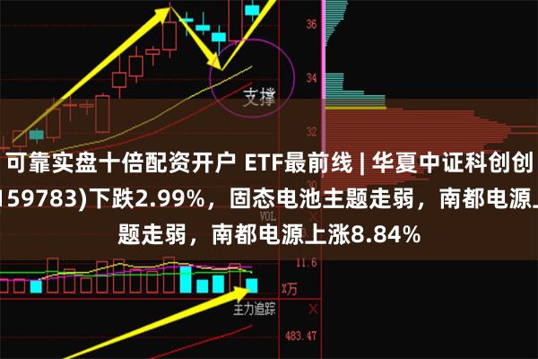 可靠实盘十倍配资开户 ETF最前线 | 华夏中证科创创业50ETF(159783)下跌2.99%，固态电池主题走弱，南都电源上涨8.84%