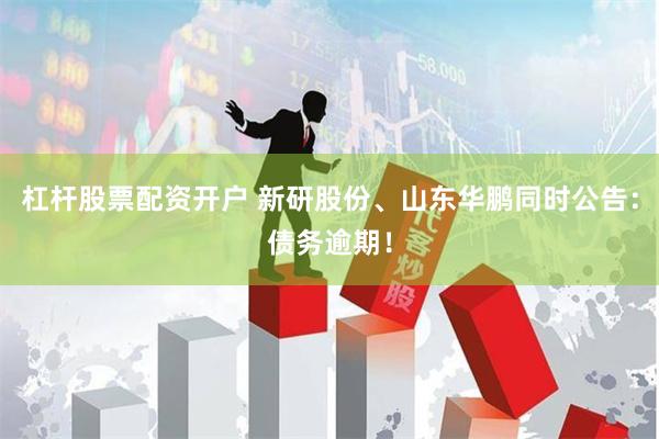 杠杆股票配资开户 新研股份、山东华鹏同时公告：债务逾期！